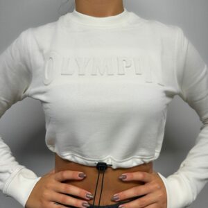 Crop Crew White Women’s Olympia