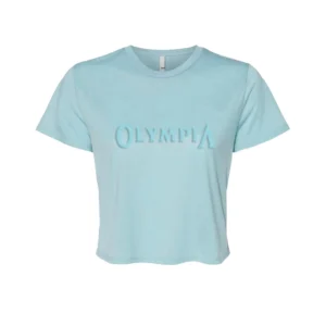 Emboss Crop Tee Women’s Olympia Blue