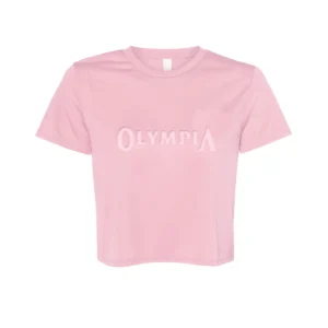 Emboss Crop Tee Women’s Olympia Pink