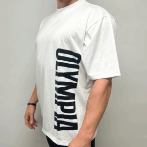 Olympia Premium Vertical Tee Oversize White