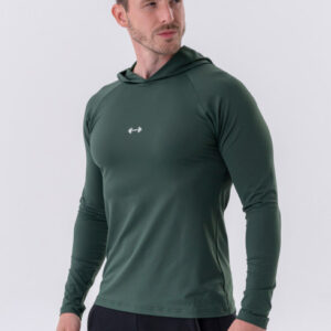 Long-sleeve T-shirt with a hoodie Black 330