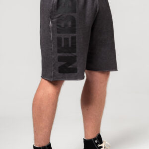 Washed-off Gym Sweatshorts NO BS Black 367