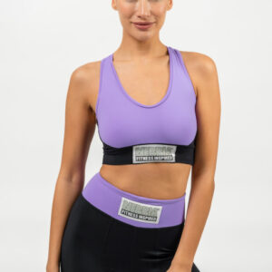 High-Impact Padded Sports Bra SIGNATURE Lila 472