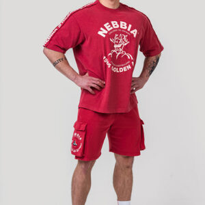 Washed Oversized T-Shirt GOLDEN AGE Red 790