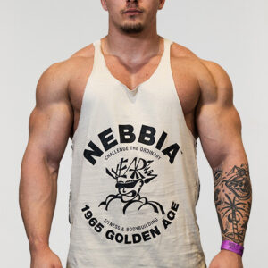 Washed Muscle Back Stringer GOLDEN AGE Light Grey 791