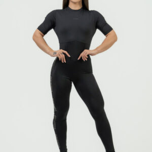 NEBBIA Women's Workout Jumpsuit INTENSE Focus Black 823