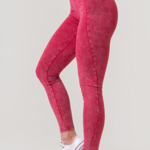 Washed High Waisted Leggings LEGACY Red 777