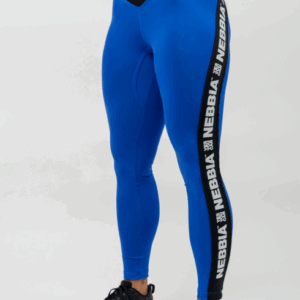 High Waisted Side Stripe Leggings ICONIC 209 Blue