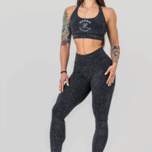Washed Medium-Support Sports Bra GOLDEN AGE 778 Black