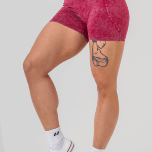 Washed High Waisted Leggings Shorts HERITAGE 780 Red
