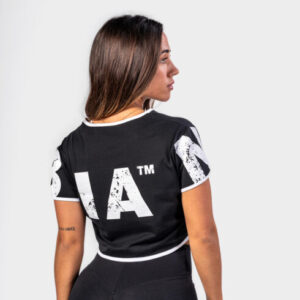 Oversized crop top GAME ON Black 610